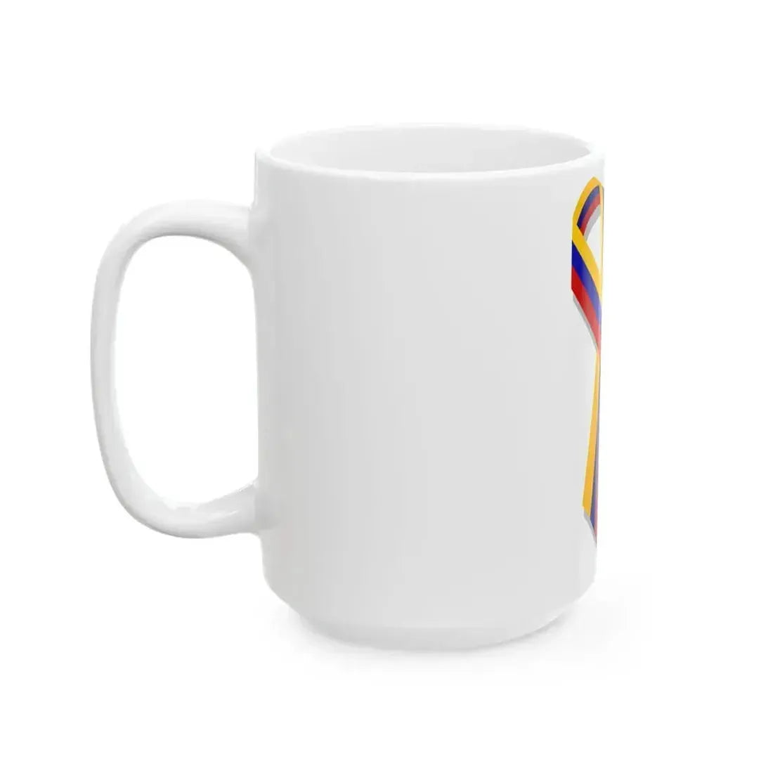 Colombia ribbon (Colombia) White Coffee Mug - Go Mug Yourself