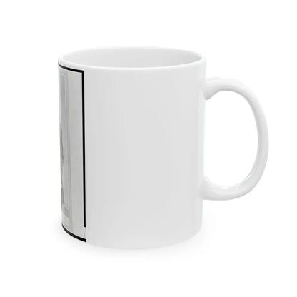 Colonel Adolph Dengler, 43rd Illinois Infantry, Union Officer, Three-Quarter-Length Portrait, Standing, Facing Front (U.S. Civil War) White Coffee Mug-Go Mug Yourself
