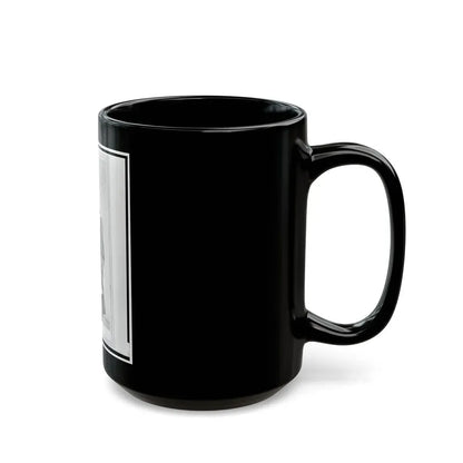Colonel Adolph Dengler, 43rd Illinois Infantry, Union Officer, Three-Quarter-Length Portrait, Standing, Facing Front (U.S. Civil War) Black Coffee Mug - Go Mug Yourself