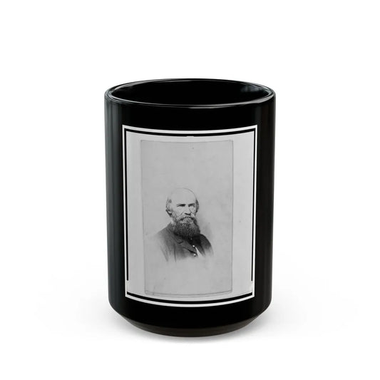 Colonel August Willich, Union Officer In The 32nd Indiana Regiment, Head-And-Shoulders Portrait, Facing Front (U.S. Civil War) Black Coffee Mug-15oz-Go Mug Yourself