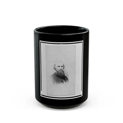 Colonel August Willich, Union Officer In The 32nd Indiana Regiment, Head-And-Shoulders Portrait, Facing Front (U.S. Civil War) Black Coffee Mug 15oz - Go Mug Yourself