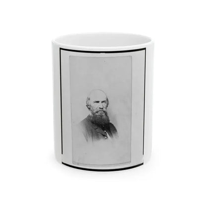 Colonel August Willich, Union Officer In The 32nd Indiana Regiment, Head-And-Shoulders Portrait, Facing Front (U.S. Civil War) White Coffee Mug 11oz - Go Mug Yourself