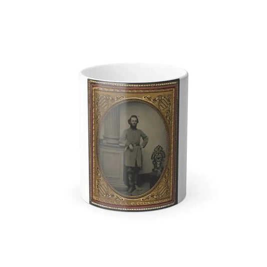 Colonel Felix L. Price of Co. I, 14Th Georgia Infantry Regiment, in Uniform and Cs Buckle With Books (U.S. Civil War) Color Changing Coffee Mug 11oz Default Title 11oz - Go Mug Yourself