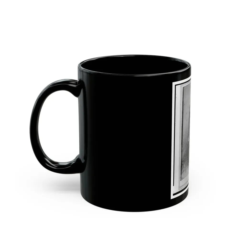 Colonel Geza Milahotzy, Union Officer In The 24th Illinois Infantry Regiment, Full-Length Portrait, Standing, Facing Front (U.S. Civil War) Black Coffee Mug - Go Mug Yourself