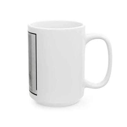 Colonel Geza Milahotzy, Union Officer In The 24th Illinois Infantry Regiment, Full-Length Portrait, Standing, Facing Front (U.S. Civil War) White Coffee Mug - Go Mug Yourself