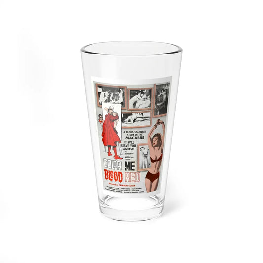 COLOR ME BLOOD RED 1965 Movie Poster - Pint Glass 16oz-16oz-Go Mug Yourself