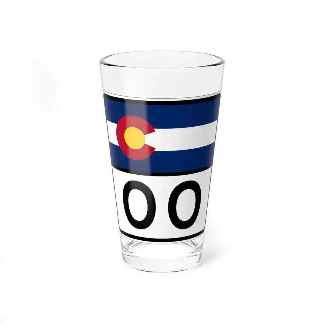 Colorado 00 (Colorado) (Road Sign) Pint Glass 16oz 16oz - Go Mug Yourself