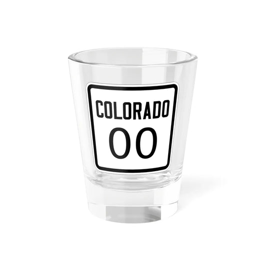 Colorado 000 1926 template (Colorado) (Road Sign) Shot Glass 1.5oz 1.5oz - Go Mug Yourself