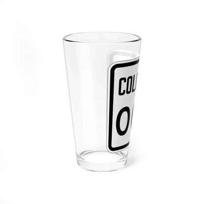 Colorado 000 1946 template (Colorado) (Road Sign) Pint Glass 16oz - Go Mug Yourself