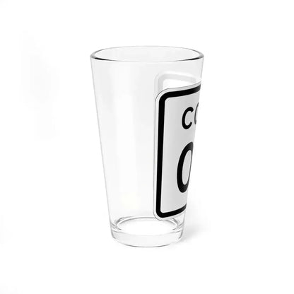 Colorado 000 1952 template (Colorado) (Road Sign) Pint Glass 16oz - Go Mug Yourself