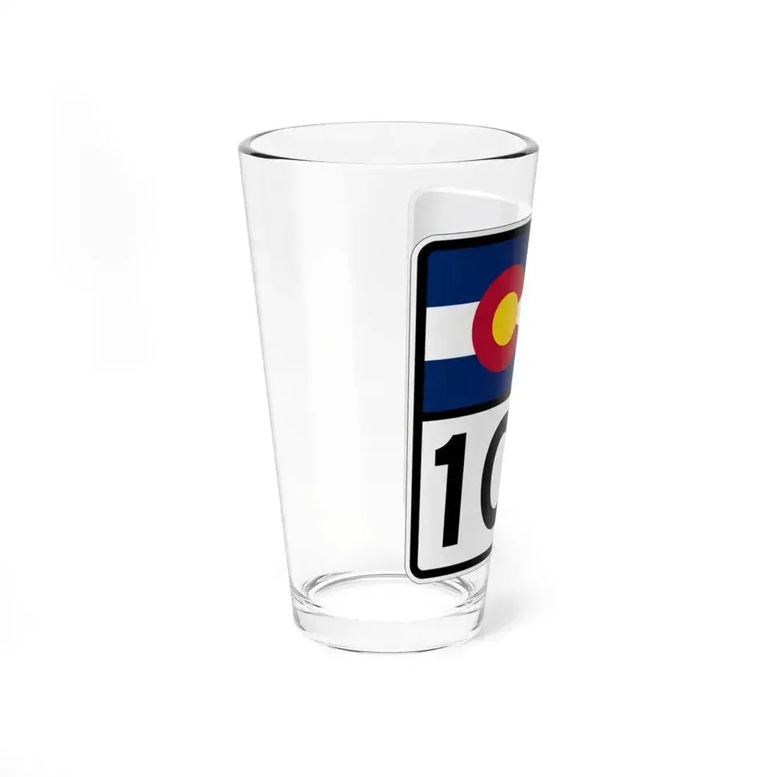 Colorado 100 (Colorado) (Road Sign) Pint Glss 16oz - Go Mug Yourself