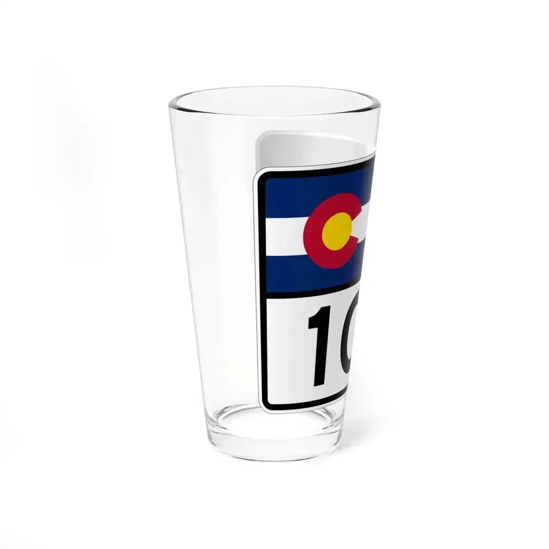 Colorado 100 wide (Colorado) (Road Sign) Pint Glss 16oz - Go Mug Yourself