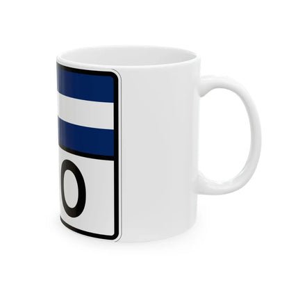 Colorado 100 wide (Colorado) (Road Sign) White Coffee Mug - Go Mug Yourself