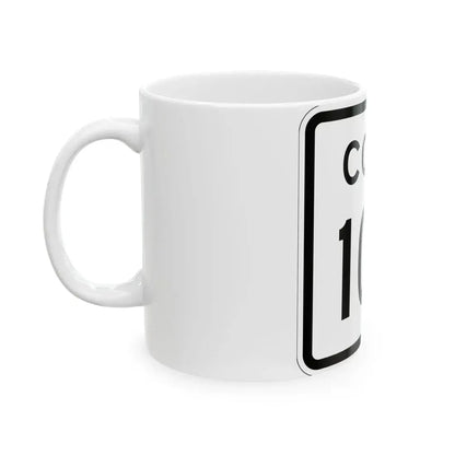 Colorado 102 1952 (Colorado) (Road Sign) White Coffee Mug - Go Mug Yourself