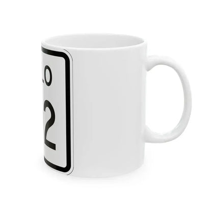 Colorado 102 1952 (Colorado) (Road Sign) White Coffee Mug - Go Mug Yourself