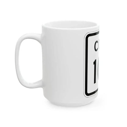 Colorado 102 1952 (Colorado) (Road Sign) White Coffee Mug - Go Mug Yourself