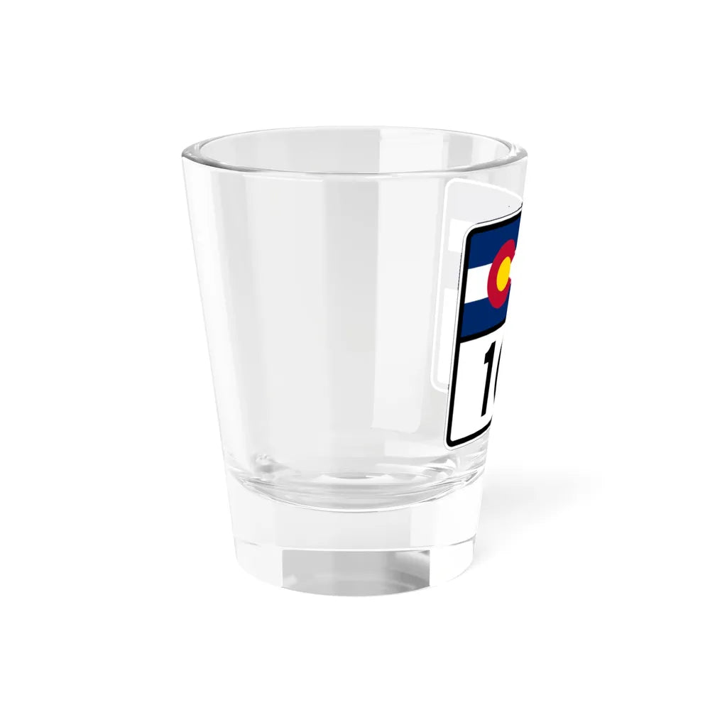 Colorado 103 wide (Colorado) (Road Sign) Shot Glass 1.5oz - Go Mug Yourself