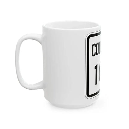Colorado 104 1946 (Colorado) (Road Sign) White Coffee Mug - Go Mug Yourself