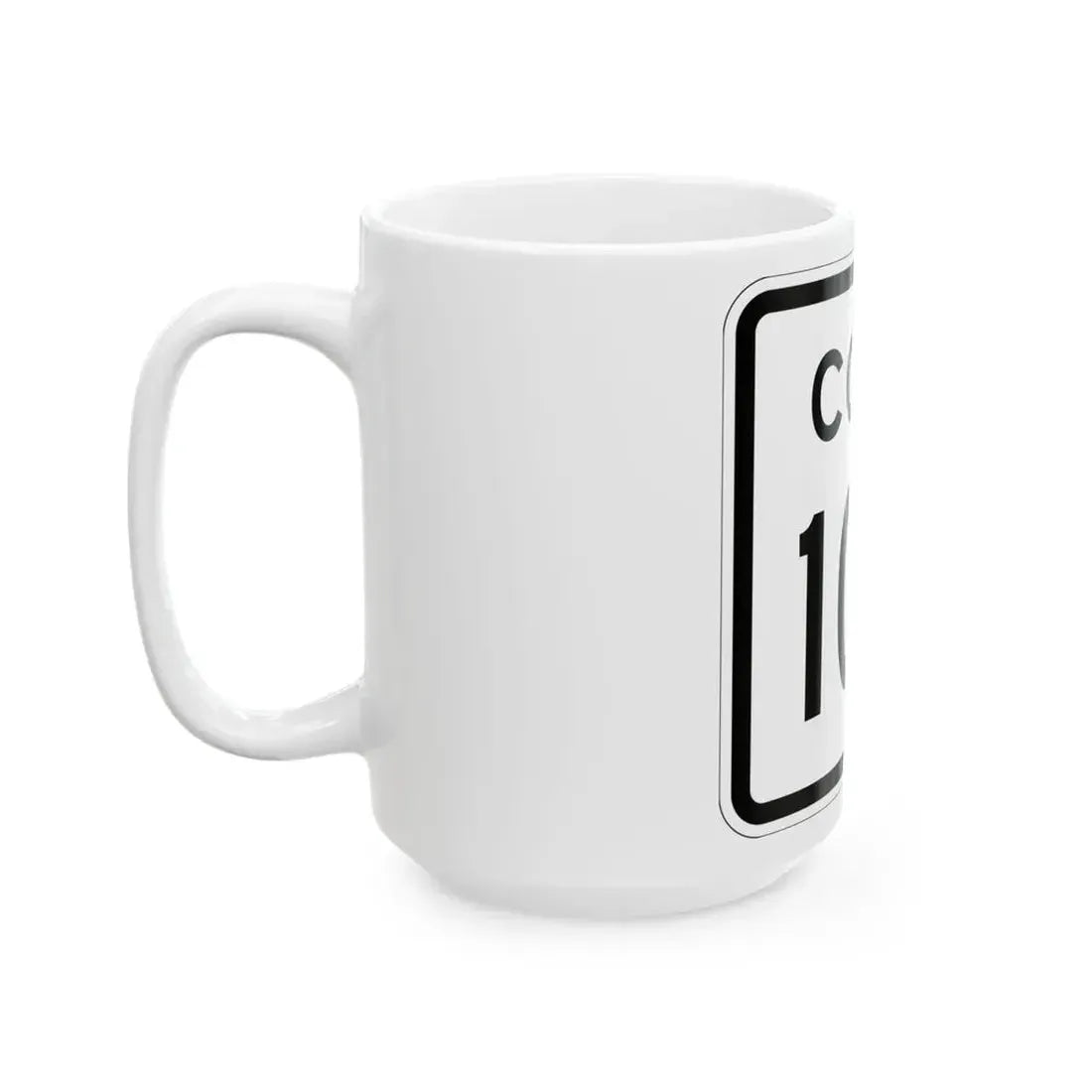 Colorado 104 1952 (Colorado) (Road Sign) White Coffee Mug - Go Mug Yourself