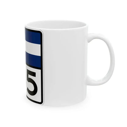 Colorado 105 (Colorado) (Road Sign) White Coffee Mug - Go Mug Yourself