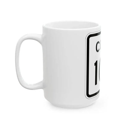 Colorado 106 1952 (Colorado) (Road Sign) White Coffee Mug - Go Mug Yourself