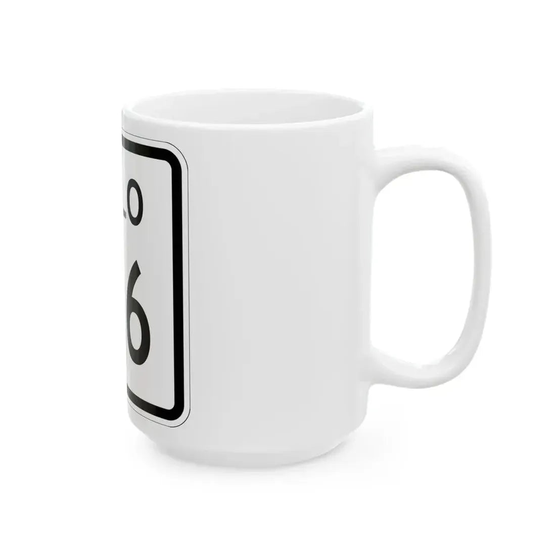 Colorado 106 1952 (Colorado) (Road Sign) White Coffee Mug - Go Mug Yourself