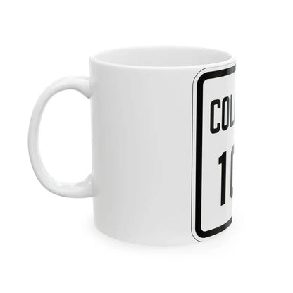 Colorado 107 1926 (Colorado) (Road Sign) White Coffee Mug - Go Mug Yourself