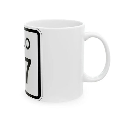 Colorado 107 1952 (Colorado) (Road Sign) White Coffee Mug - Go Mug Yourself