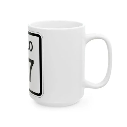 Colorado 107 1952 (Colorado) (Road Sign) White Coffee Mug - Go Mug Yourself