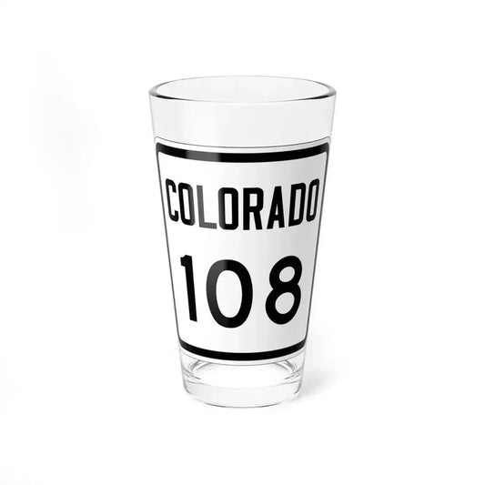 Colorado 108 1946 (Colorado) (Road Sign) Pint Glss 16oz 16oz - Go Mug Yourself