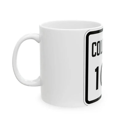 Colorado 108 1946 (Colorado) (Road Sign) White Coffee Mug - Go Mug Yourself