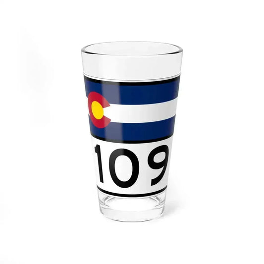 Colorado 109 wide (Colorado) (Road Sign) Pint Glass 16oz 16oz - Go Mug Yourself