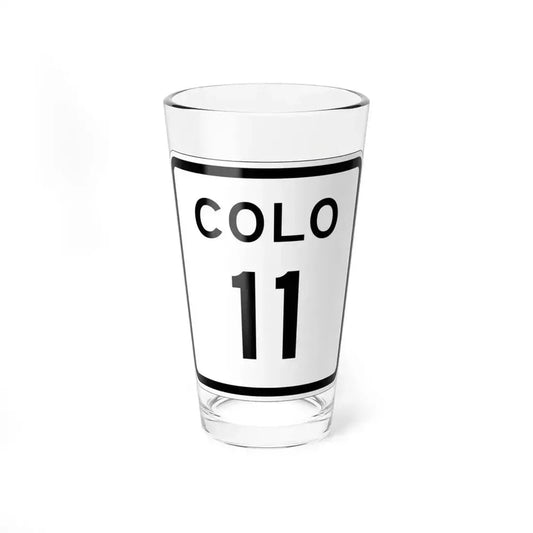 Colorado 11 1952 (Colorado) (Road Sign) Pint Glss 16oz 16oz - Go Mug Yourself