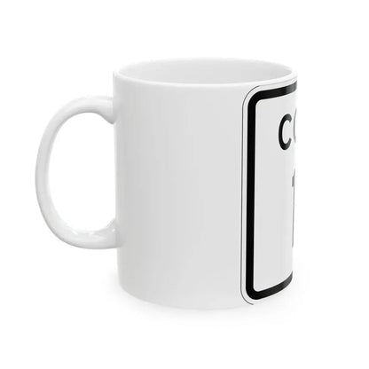Colorado 11 1952 (Colorado) (Road Sign) White Coffee Mug - Go Mug Yourself