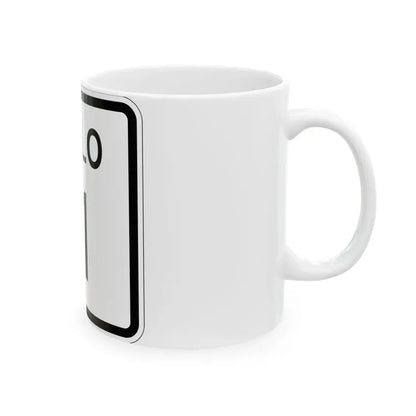 Colorado 11 1952 (Colorado) (Road Sign) White Coffee Mug - Go Mug Yourself