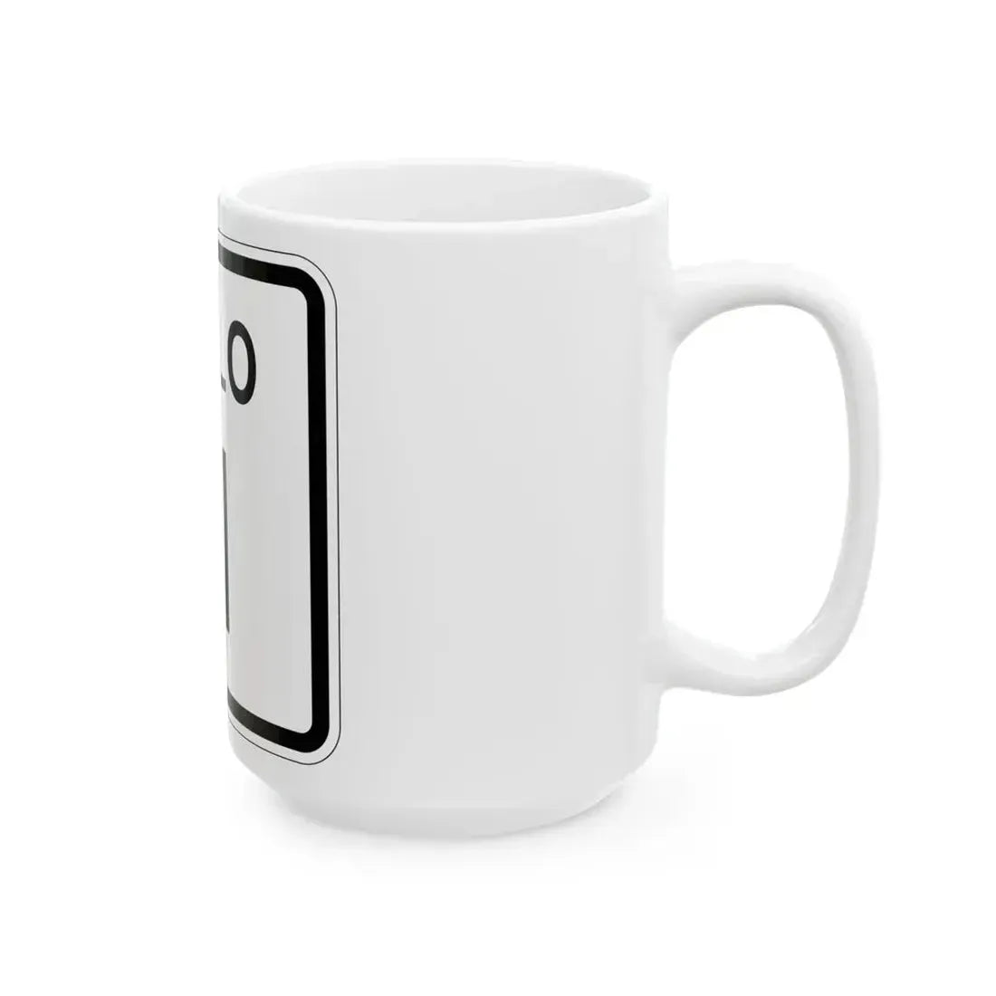 Colorado 11 1952 (Colorado) (Road Sign) White Coffee Mug - Go Mug Yourself