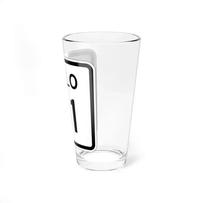 Colorado 111 1952 (Colorado) (Road Sign) Pint Glass 16oz - Go Mug Yourself