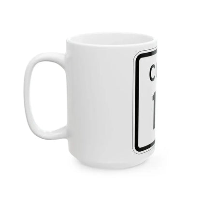 Colorado 111 1952 (Colorado) (Road Sign) White Coffee Mug - Go Mug Yourself