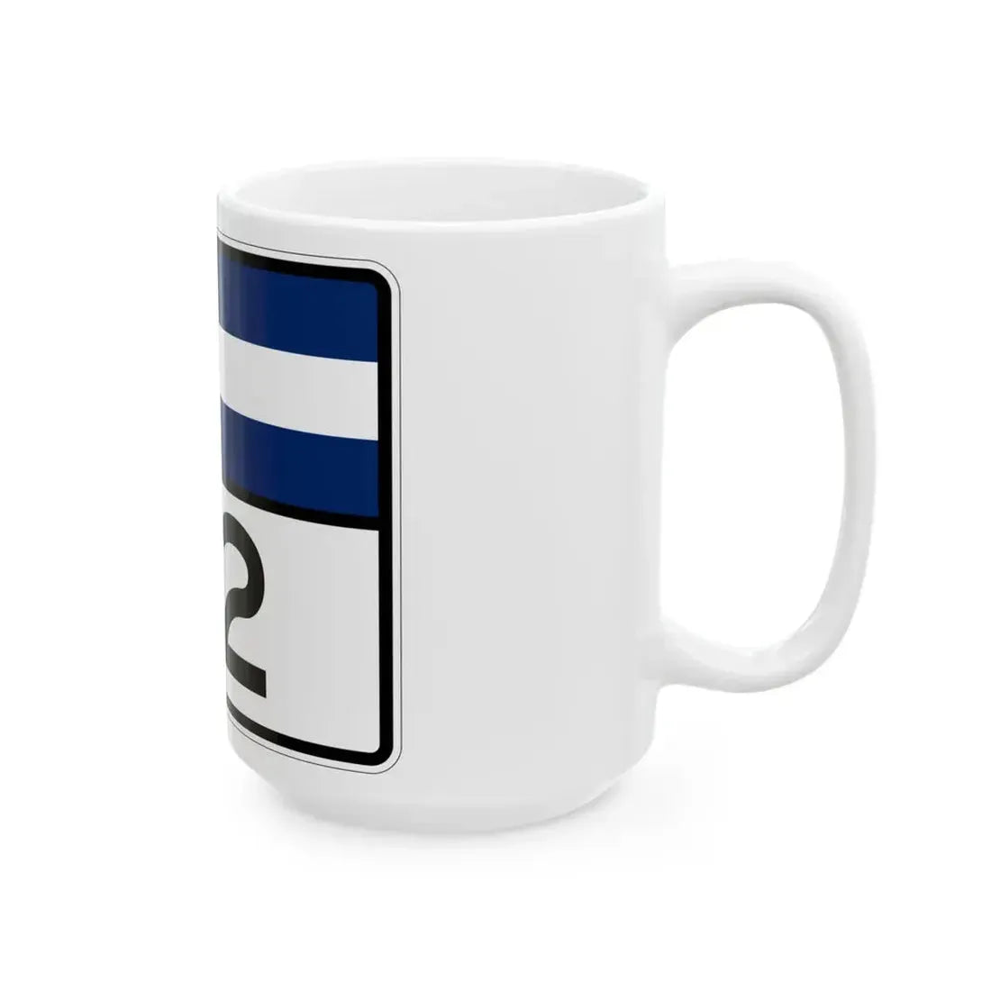 Colorado 112 wide (Colorado) (Road Sign) White Coffee Mug - Go Mug Yourself