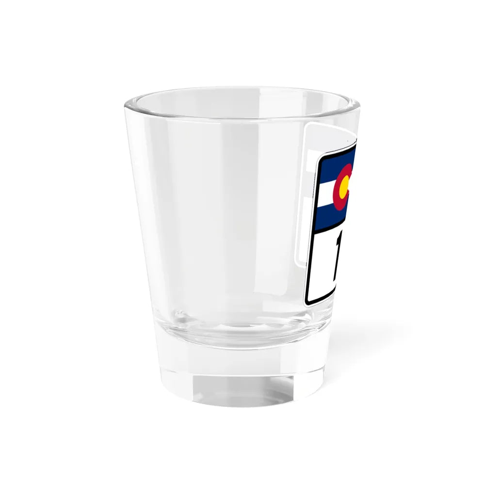 Colorado 113 wide (Colorado) (Road Sign) Shot Glass 1.5oz - Go Mug Yourself
