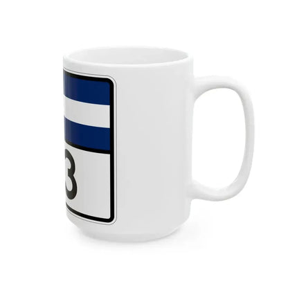 Colorado 113 wide (Colorado) (Road Sign) White Coffee Mug - Go Mug Yourself