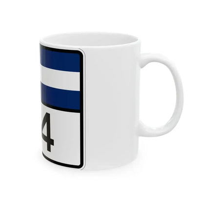 Colorado 114 wide (Colorado) (Road Sign) White Coffee Mug - Go Mug Yourself