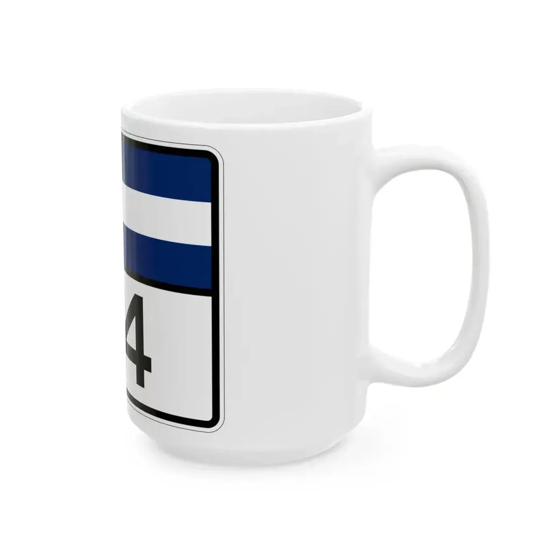 Colorado 114 wide (Colorado) (Road Sign) White Coffee Mug - Go Mug Yourself