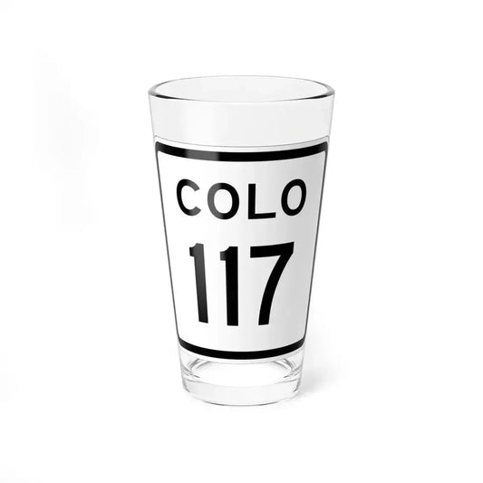 Colorado 117 1952 (Colorado) (Road Sign) Pint Glss 16oz 16oz - Go Mug Yourself
