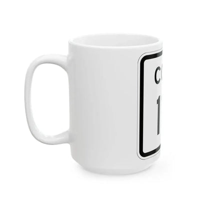 Colorado 117 1952 (Colorado) (Road Sign) White Coffee Mug - Go Mug Yourself