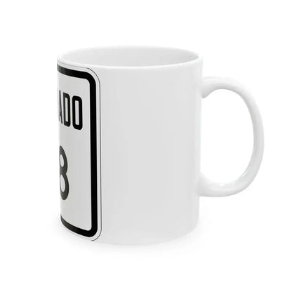 Colorado 118 1946 (Colorado) (Road Sign) White Coffee Mug - Go Mug Yourself