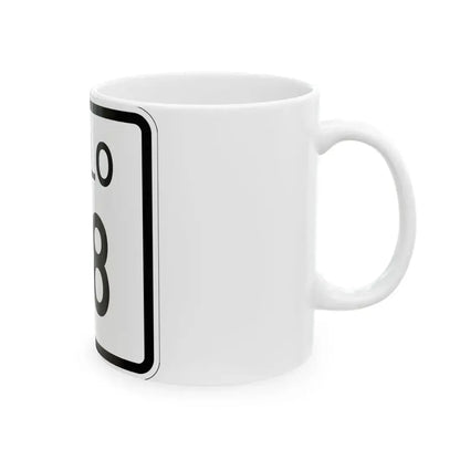 Colorado 118 1952 (Colorado) (Road Sign) White Coffee Mug - Go Mug Yourself