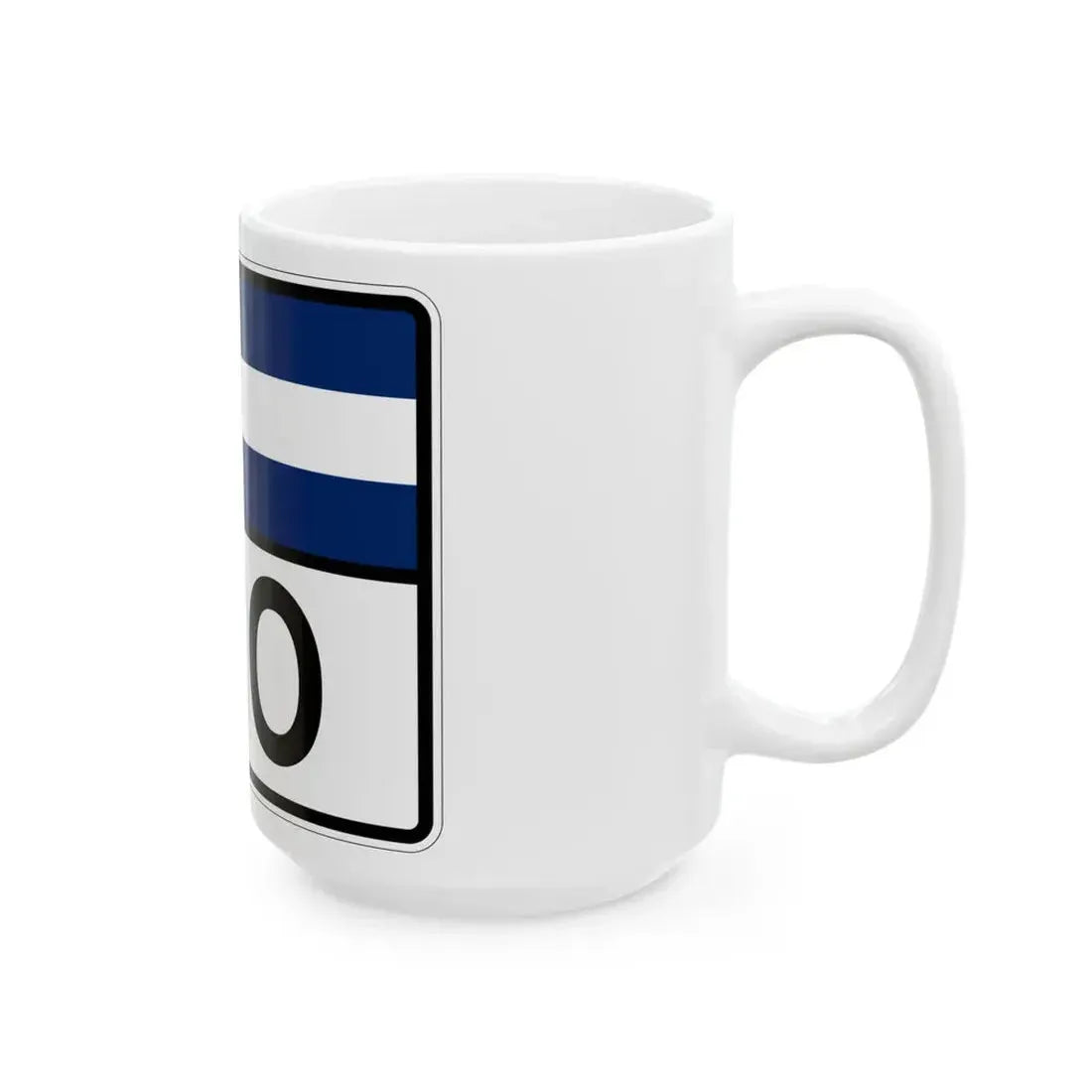 Colorado 120 wide (Colorado) (Road Sign) White Coffee Mug - Go Mug Yourself