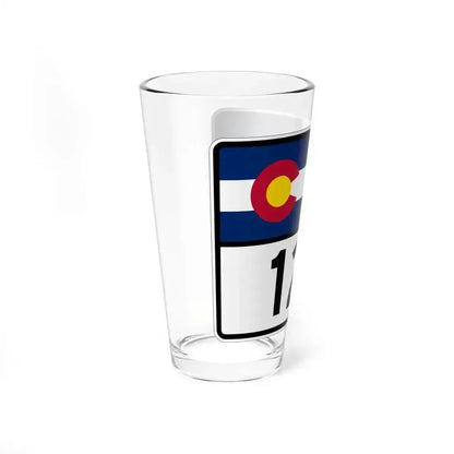 Colorado 121 wide (Colorado) (Road Sign) Pint Glass 16oz - Go Mug Yourself