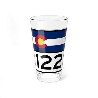 Colorado 122 (Colorado) (Road Sign) Pint Glass 16oz 16oz - Go Mug Yourself